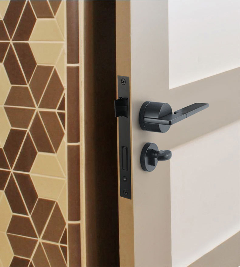 New Italy Hot Sale Hotel Room Design Zinc Alloy Gold Lever Door Handle Mortise Door Lock