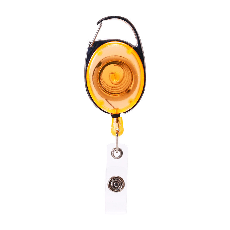 No back clips, transparent orange