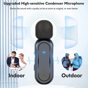 Professional Studio Recording Microphone Long Battery Life Wireless Condenser Camera Microphone Charging Box Portable <strong>Function</strong> - Product Image 4