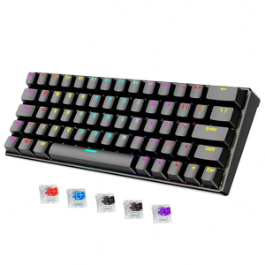 SAMA Factory Direct Low MOQ Mini 61 <strong>Keys</strong> Portable RGB Light USB Klavye Multimedia Blue Switch Gaming Mechanical <strong>Keyboard</strong> - Product Image 1