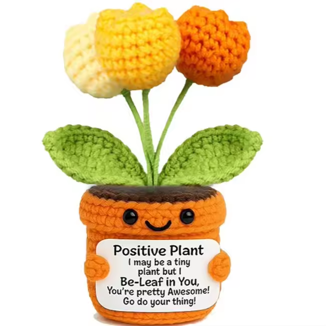 Tulipán de crochet marrón32 positivo