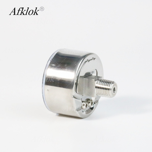 Thiết bị đo lường quy mô duy nhất trục kết nối 1/4npt 0-250 bar dầu điền cho các phép đo trong phòng thí nghiệm đo áp suất - Product Image 3