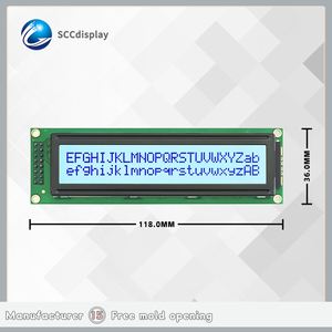 JXD2402A-IIC COB STN Grau Positive LCD Modul 24x2 Zeichen Display mit Easy IIC/I2C Schnitts telle Integration