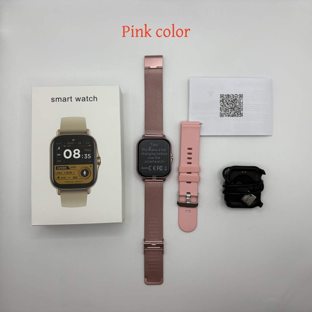 Acier maille rose + silicone