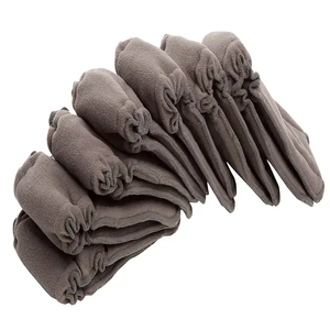 Çift köşebent bez bezleri bezi ekle yumuşak toptan özel bezi ekle kullanımlık 5 katmanlı bambu kömür bezi ekler - Product Image 1