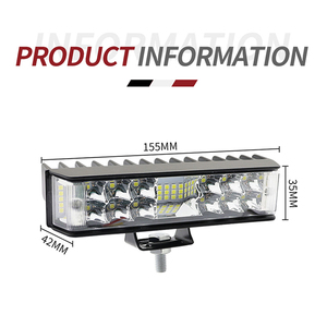 <strong>6</strong> Inch Three Side <strong>LED</strong> Work Light Flood Light 48W Red Blue <strong>LED</strong> Light Bar Driving <strong>Lamp</strong> Portable Modified <strong>Lamp</strong> for Car SUV Truck - Product Image 3
