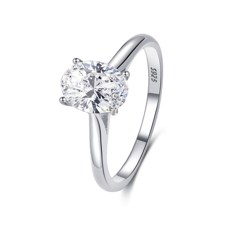 Silver 6*8mm Zircon 2g-WGR302A1