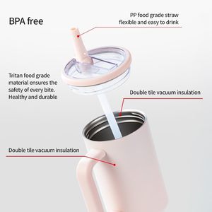 New 40oz Leak Proof Hydro Tumbler Insulated Vacuum <strong>40</strong> oz Traveler <strong>Cup</strong> With Handle - Product Image 4