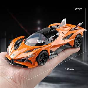 Diecast 1:32 Alloy <strong>Model</strong> Apollo <strong>EVO</strong> with Sound and Light Pullback Doors Open Metal Car <strong>Model</strong> Display Collection Toy - Product Image 4