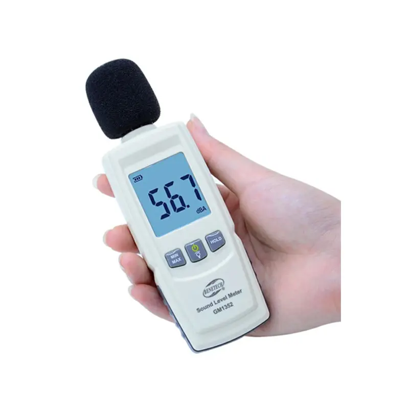 30-130dB 디지털 사운드 레벨 미터 소음 테스터 GM1352 데시벨 LCD 화면 Noisemeter 물집 팩