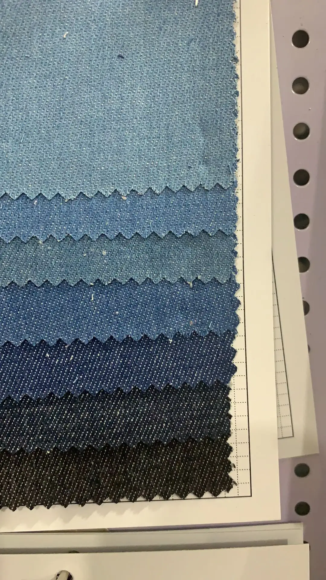 Sac de shopping en tissu Denim bleu avec poignées en coton et bouton en métal
