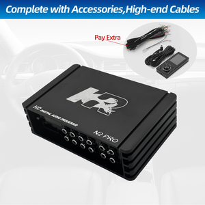 Hi-Fiカーアンプ4チャンネルDspオーディオプロセッサーカーオーディオアンプ、LCDディスプレイリモコン付き - Product Image 6
