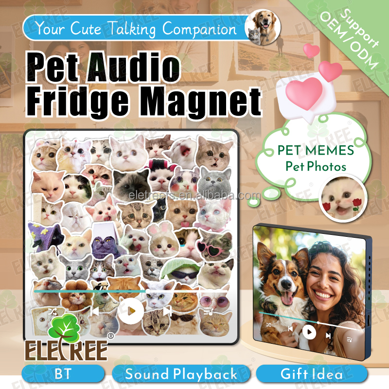 Pet Lovers Audio Fridge Magnet