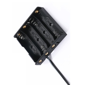 BH4AADCWL 4 AAバッテリーホルダーDCプラグバレルジャック付き5.5*2.1mm電源用途 - Product Image 3