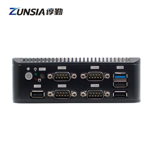 Zunsia Celeron j4125 J1900 J1800 không quạt Thin Client <span class=keywords><strong>Mini</strong></span> PC 2 Ethernet LAN Port 4com 6 * USB Win10 x86 Linux Máy tính để bàn Nano <span class=keywords><strong>Mini</strong></span> PC - Product Image 3