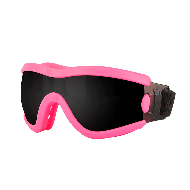 Lunettes pour animaux de compagnie - monture rose, verres gris