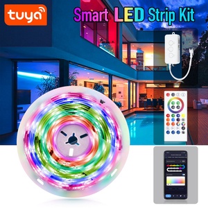 2024 Promotion Price Tuya IR/WiFi Control Magic Color 5M RGB-IC <strong>LED</strong> Strip Light Kit PST-RGBIC05M - Product Image 2