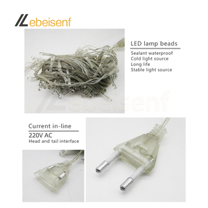 EU AC 220VLEDストリングライトマルチカラーIP67防水5M50LED 10M100LEDテール延長プラグ付きダイナミック8モードコントローラー - Product Image 5