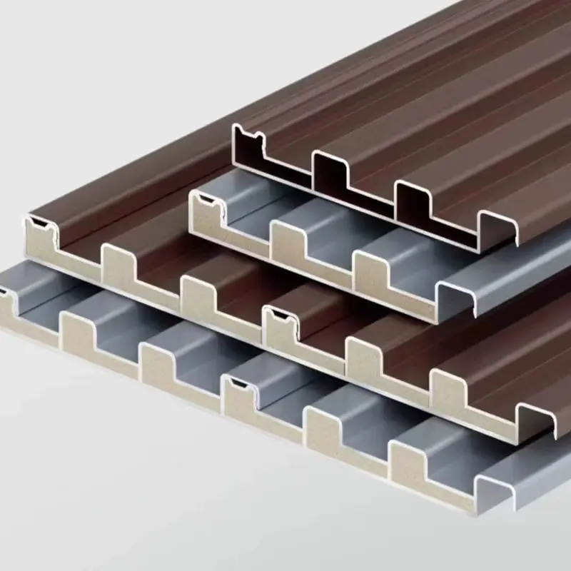 Isoliertes wasserdichtes Aluminium-Gewelldach Terrassen-Aluminium-Dachmaterialien Aluminiumprofil Großwandfliese