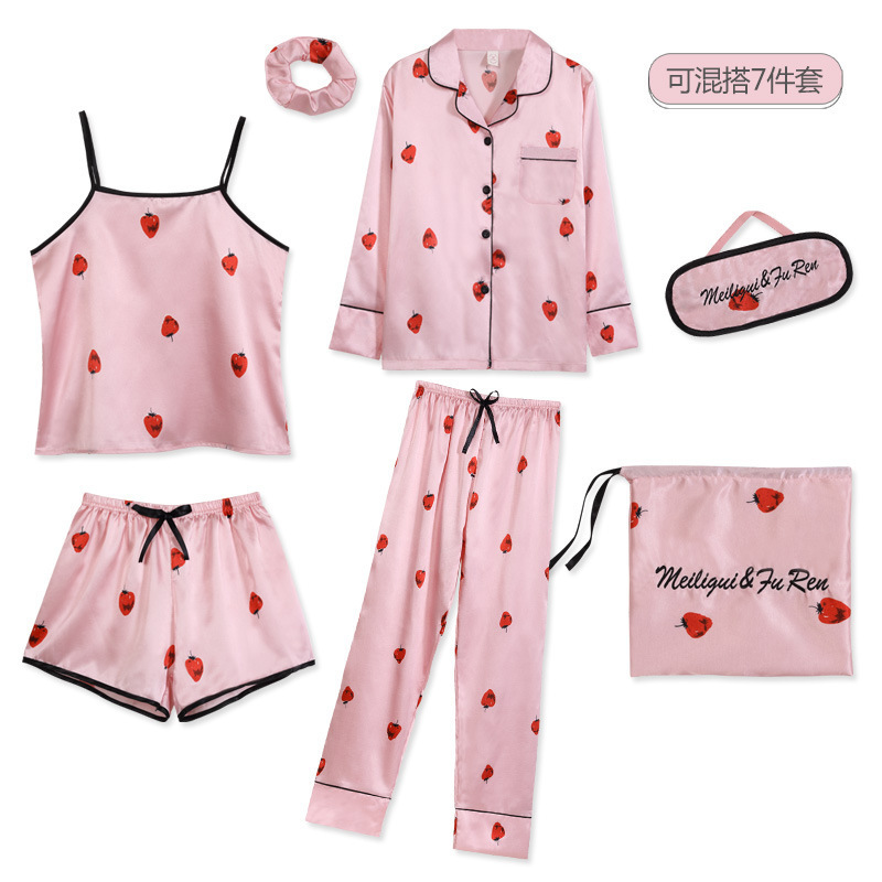 Set 7 pezzi - rosa fragola