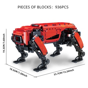 Формовочный конструктор King 15066S Робот собака, силовой модуль, комплект строительных блоков с мотором, приложение RC механический Интеллектуальный робот - Product Image 6