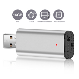 Registratore di chiamata USB digitale con riduzione del rumore attivato Flash Drive senza registrazioni dello schermo in formato MP3 e WAV - Product Image 3