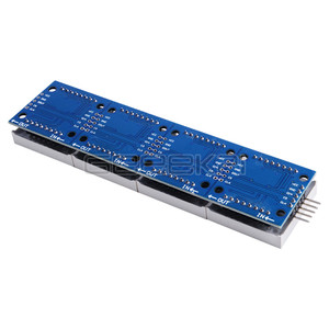 GeeekPi 2 pezzi MAX7219 modulo a matrice di punti per microcontrollore Arduino 4 in un Display con linea 5P rosso/giallo verde/Bule
