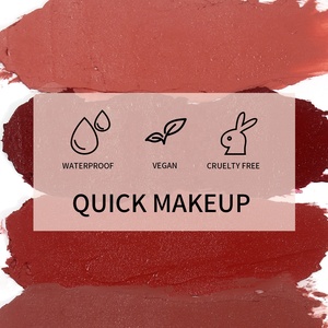 Logo tasarım allık yanak pürüzsüz doğal su geçirmez nemlendirici mat krem allık özel etiket makyaj allık sopa fırça ile - Product Image 5