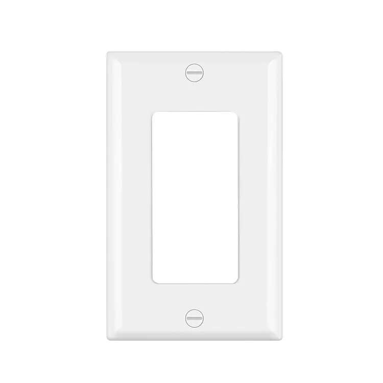 Fahint unbreakable BS1801 white high good quality American standard decorative outlets wallplate with factory direct selling