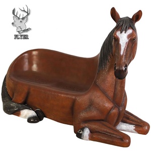 Vườn Trang Trí Sợi Thủy Tinh Lớn Horse Char Đồ Nội Thất Cho Trẻ Em Ngồi - Product Image 1