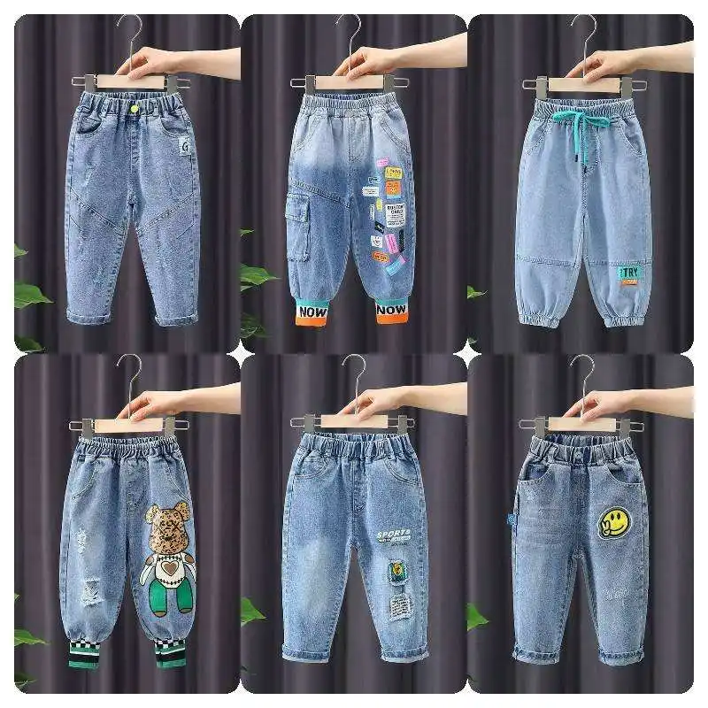 Jogger para meninos Vintage Boy Calças Crianças Meninos 4Yrs Jeans