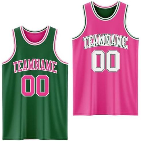 Kelly Green and Pink White
