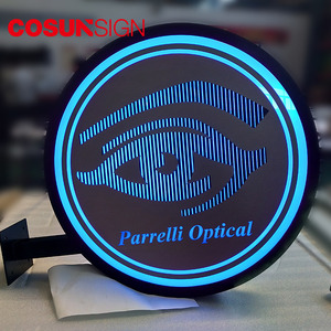 COSUN building outdoor lightbox segno acciaio inox rotante light box 800 millimetri - Product Image 3