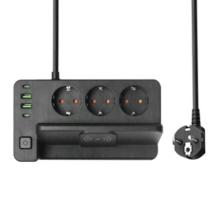 2025新设计欧洲标准扩展插座3组2 USB 2 C型带手机快速充电欧盟电源板 - Product Image 1