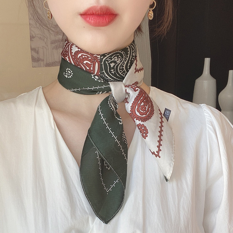 Small cashew splicing dark green - 70-70cm
