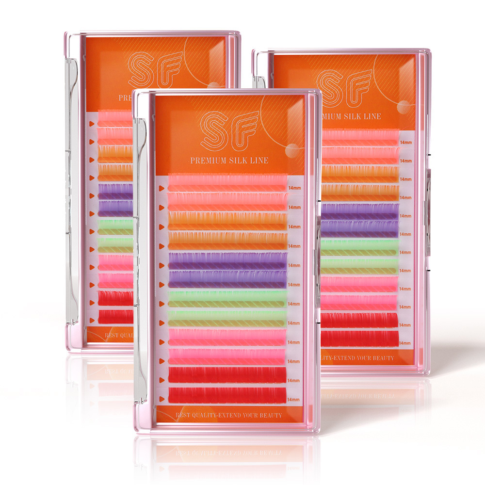 Cils colorés