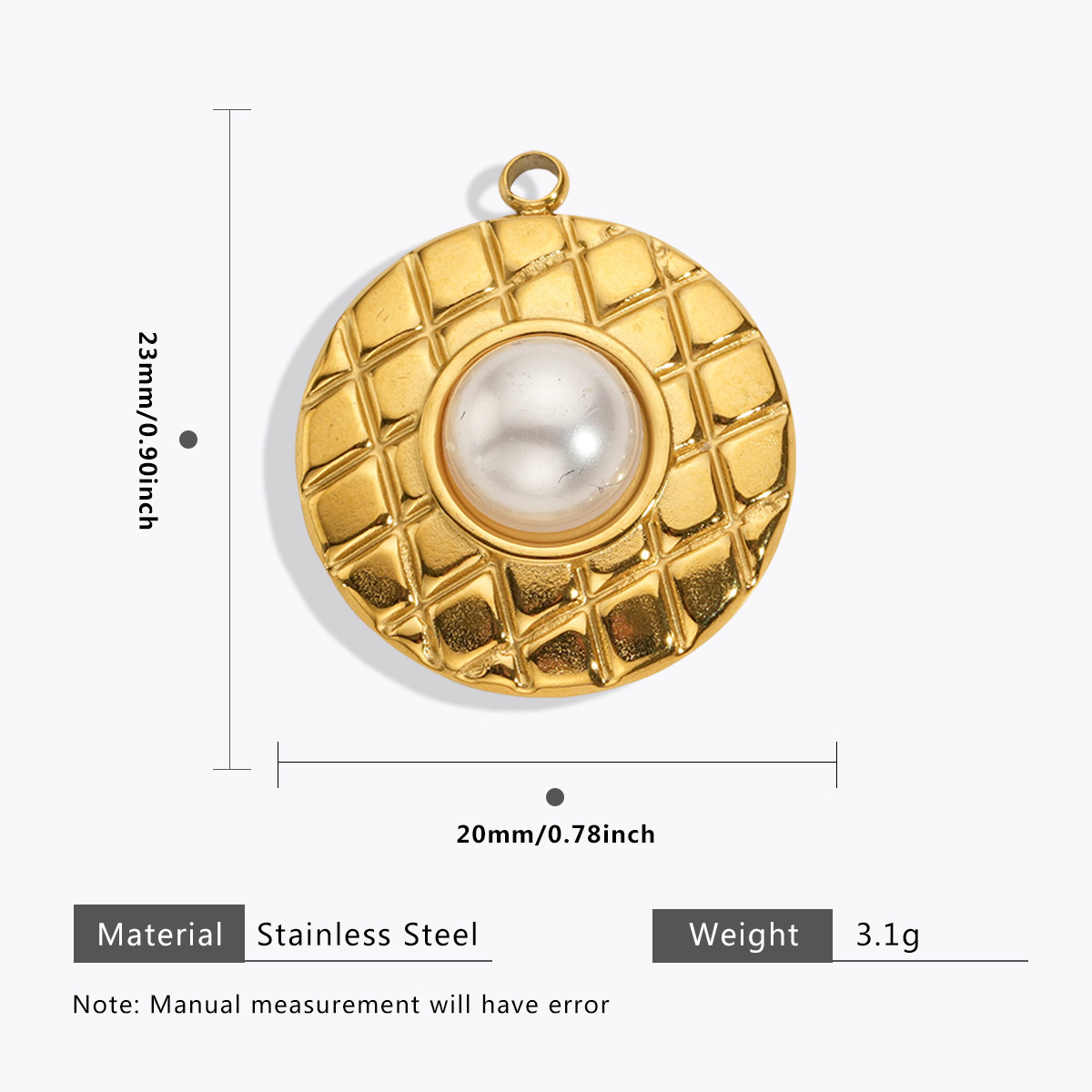 Colgante de perlas estilo 7 = 2PCS