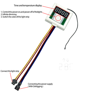 12V 5A 60W Dreifarbiger LED Smart Single Key Dimmer Defogger Touch Switch Sensor für LED-beleuchteten Badezimmers piegel - Product Image 2