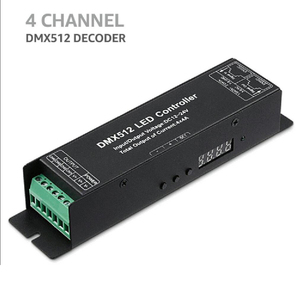 3/4CH RGB RGBW DMX 512 декодер светодиодный контроллер цифровой светодиодный дисплей контроллер для освещения аксессуары Операционная DC12-24V - Product Image 4