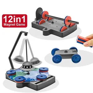ホット販売12 in1物理DIY科学実験マグネットゲーム子供のためのステムマグネットサイエンスキット - Product Image 1