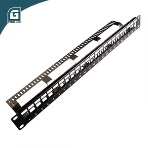 Gcabling 19 inç raf montaj keystone ağ 24 port cat6 boş boş patch panel yüksüz raf cobinet için - Product Image 1