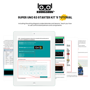 Kunogshun STEM giáo dục Starter Kit với hướng dẫn DIY lập trình 50 comptnents giáo dục điện tử bộ dụng cụ cho Arduino Uno R3 - Product Image 2