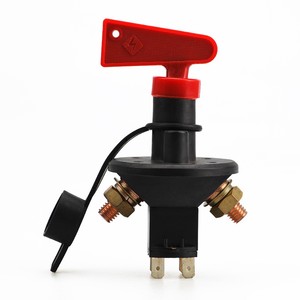 <strong>200A</strong> Battery <strong>Switch</strong> with Key <strong>DC</strong> 12V-24V 4 Hole <strong>Isolator</strong> Cut Off Power <strong>Switch</strong> for Car Marine Boat