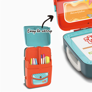 3 in 1 sırt çantası ambalaj yaratıcı boyama oyuncak oyun seti eğitici çocuklar için çizim kurulu yazı seti - Product Image 3