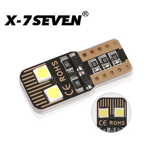 X-7SEVEN T10 LED ışık ampul 6500K beyaz kırmızı Car T10 hata ücretsiz araba Dome harita kapı nezaket plaka gövde ReadingLight - Product Image 2