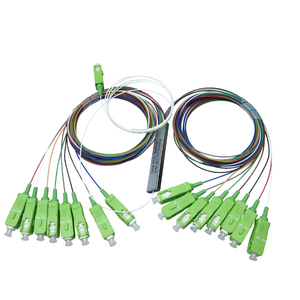 SC APC UPC Fiber PLC Splitter 1x2 1x4 1x8 1x12 1x16 1x32 LC FC konnektörleri 5db TX güç 4G WiFi ağ altyapısı için FTTH - Product Image 1