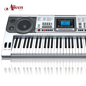 Pronto para enviar 61 teclas teclado de piano elétrico, tela lcd simulação teclado musical (ek61222)
