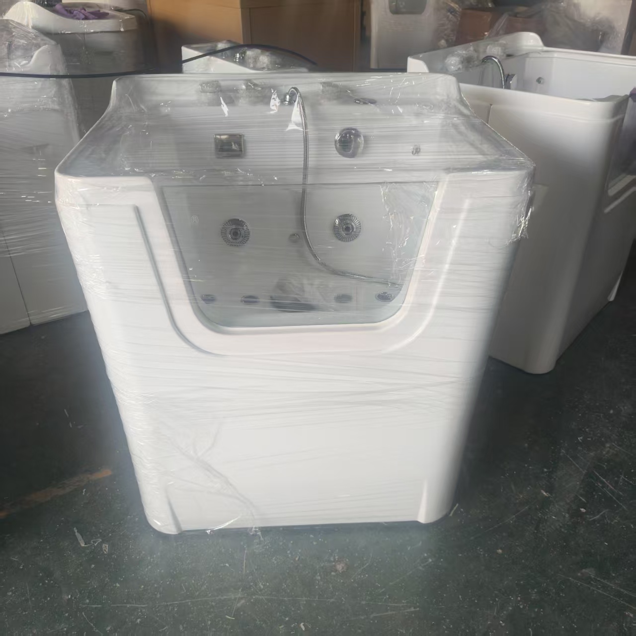 All white