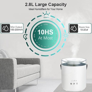 2.2l Mini umidificatore elettrico ad ultrasuoni ad alta nebbia Aroma diffusore olio per casa Hotel