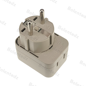 Ab fiş adaptörü AU ab için schuschuko tipi-f seyahat dönüştürücü yuvarlak 2 Pin fiş ve soket fransa polonya rusya kore İsviçre - Product Image 4